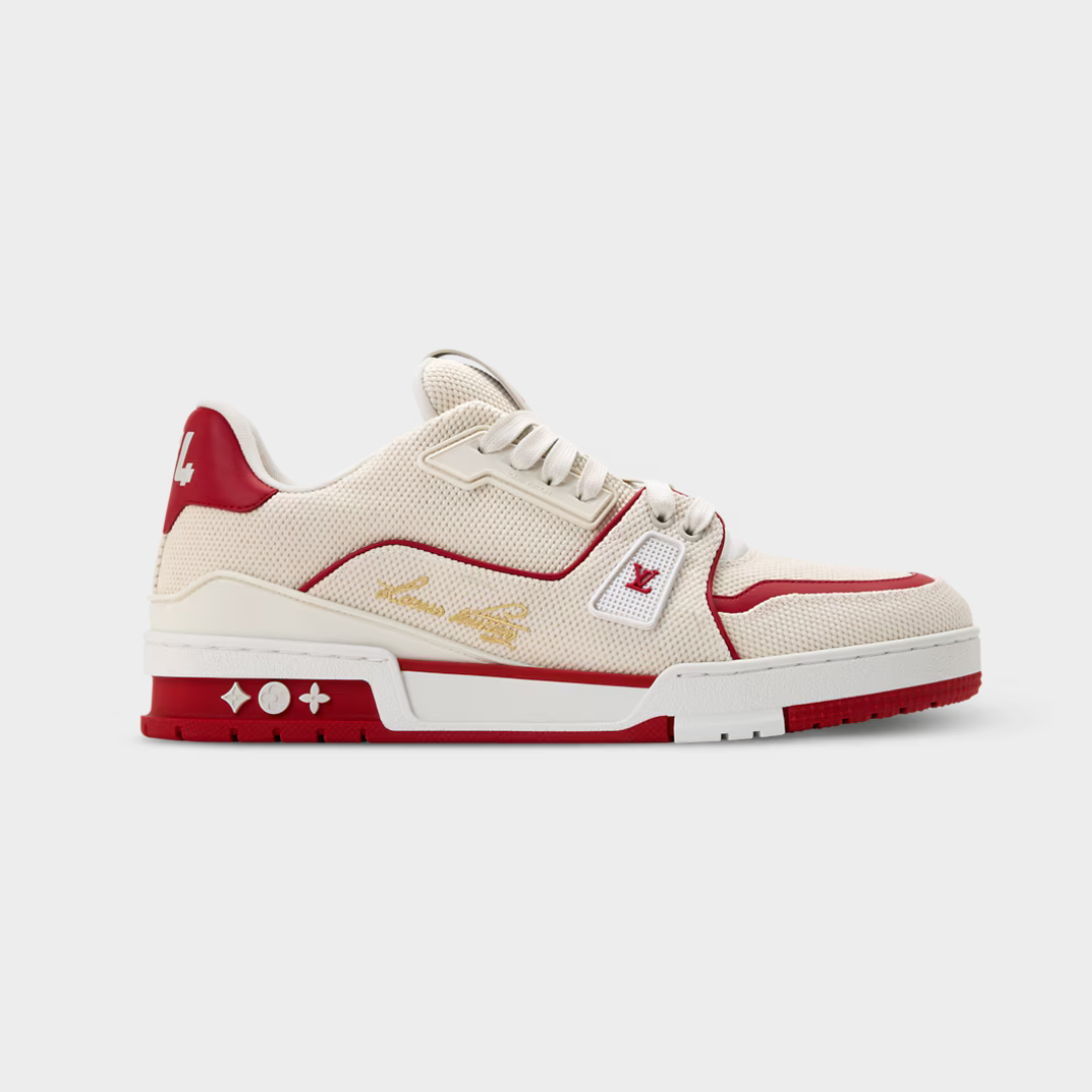 LV Trainer Sneaker Canvas Red