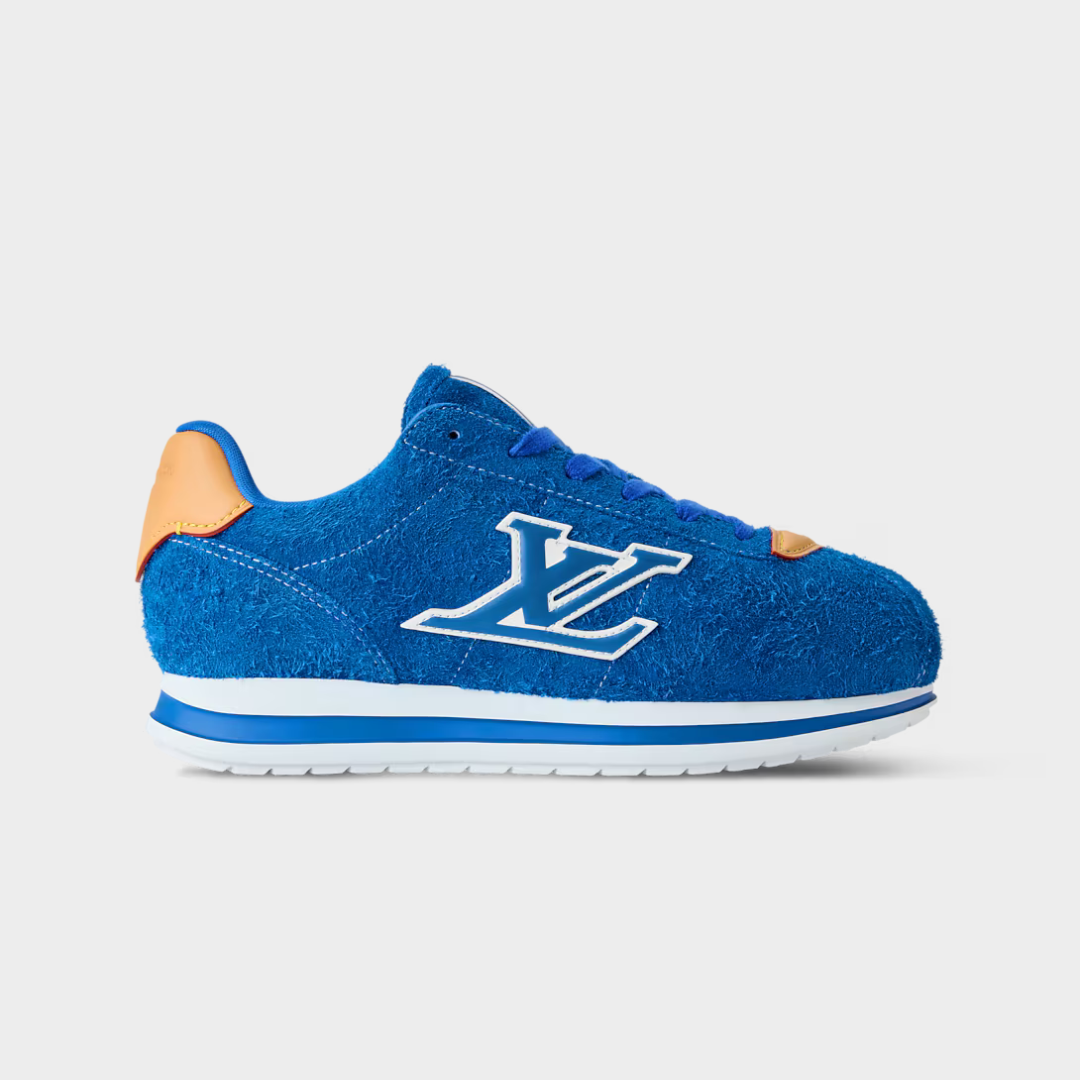 LV BUTTERSOFT Sneaker Hairy Suede Calf Leather Blue