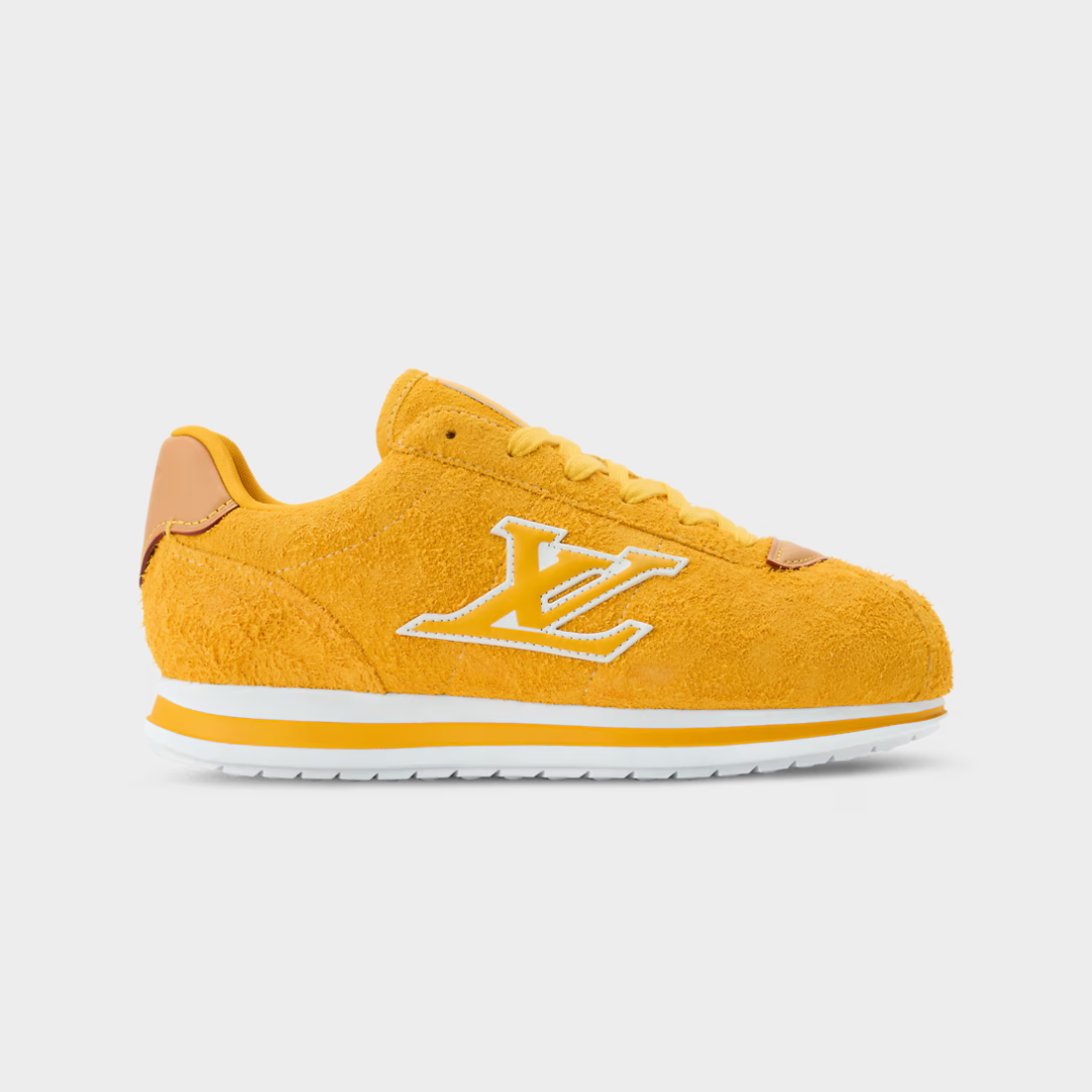 LV BUTTERSOFT Sneaker Hairy Suede Calf Leather Yellow