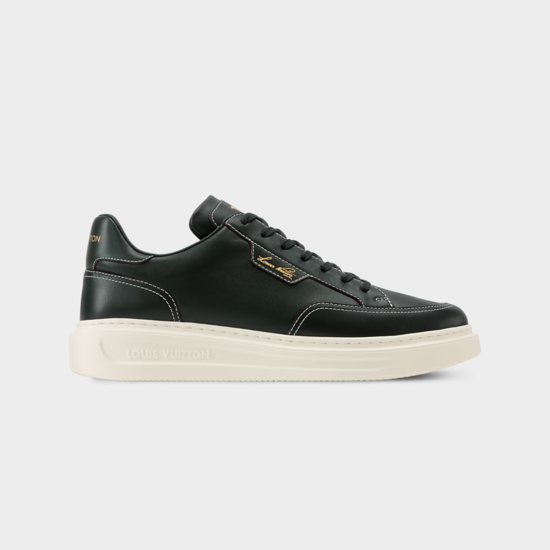 LV Beverly Hills Sneaker Plain Calf Leather Green