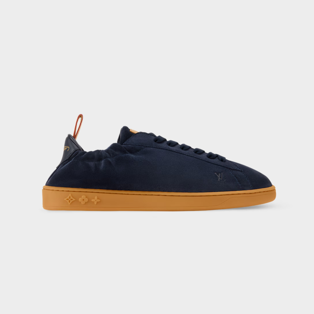 LV Soft Sneaker Suede Calf Leather Marine