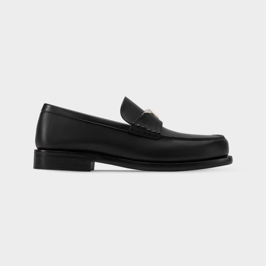 LV Oxford Loafer Plain Calf Leather Black