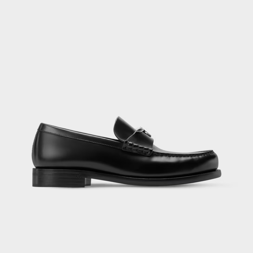 LV Oxford Loafer Glazed Calf Leather Black