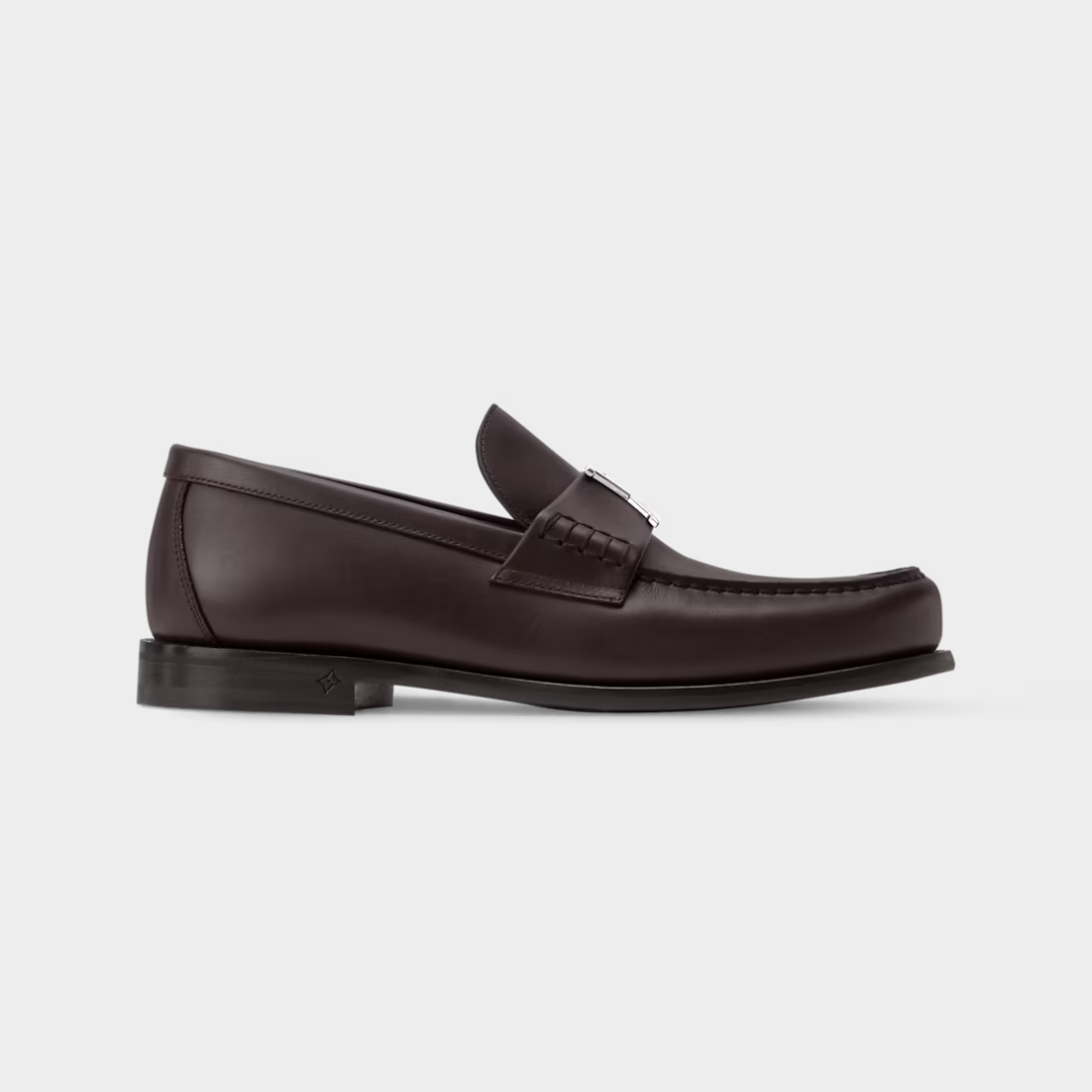 LV Major Loafer Aged Calf Leather Marron
