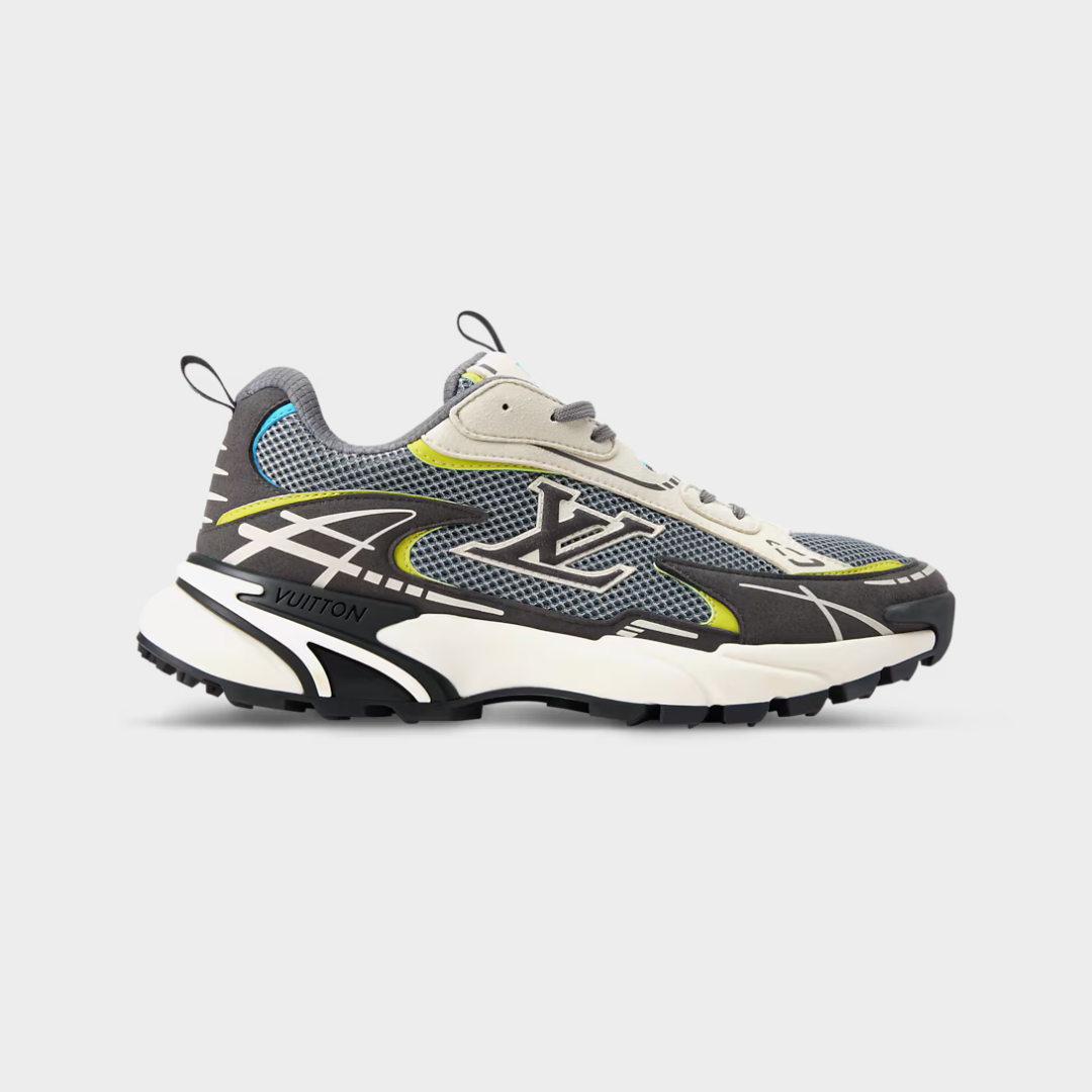 LV Tatic Runner Sneaker Mix Of Technical Materials Anthracite Gray