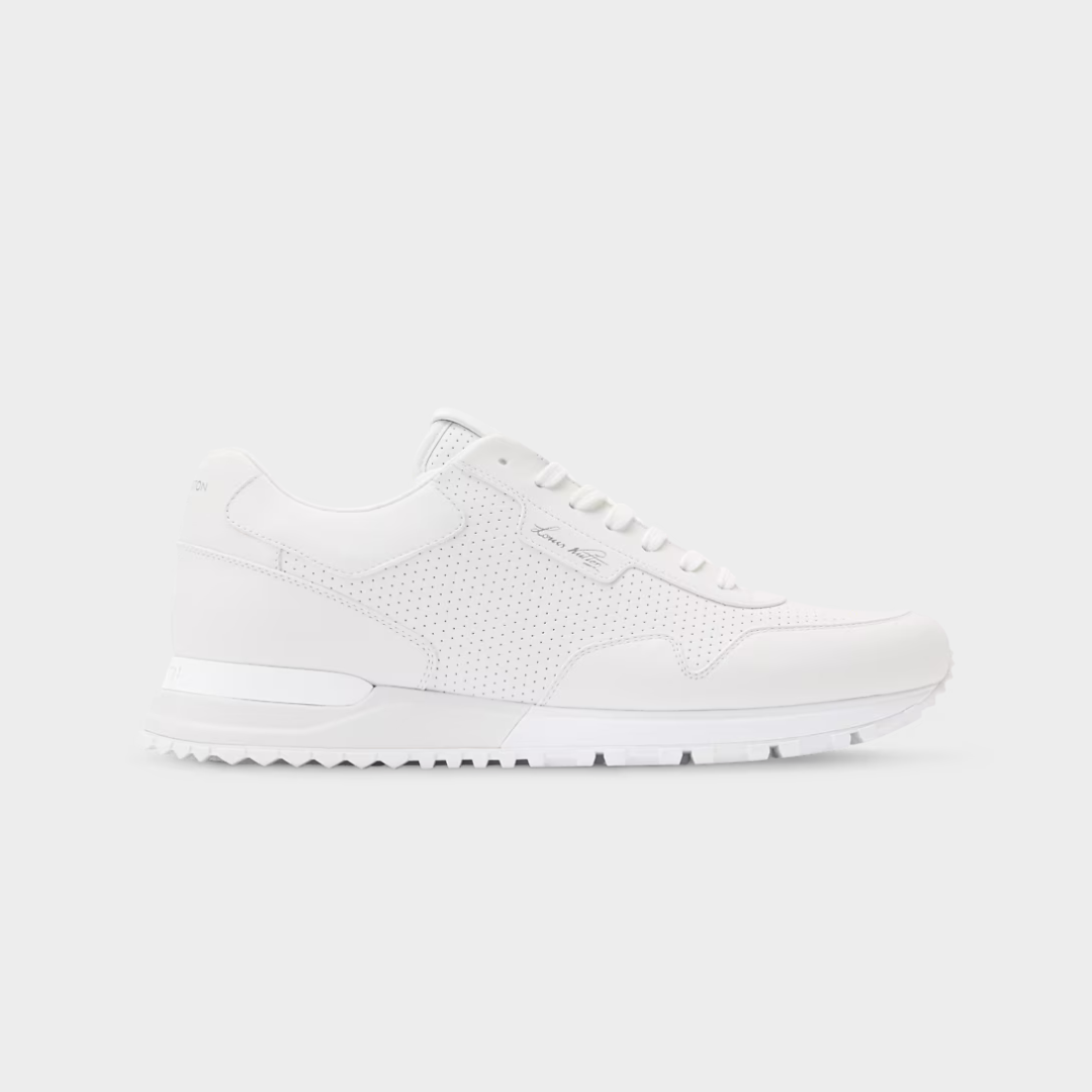 LV Run Away Sneaker Perforated Calf Leather White