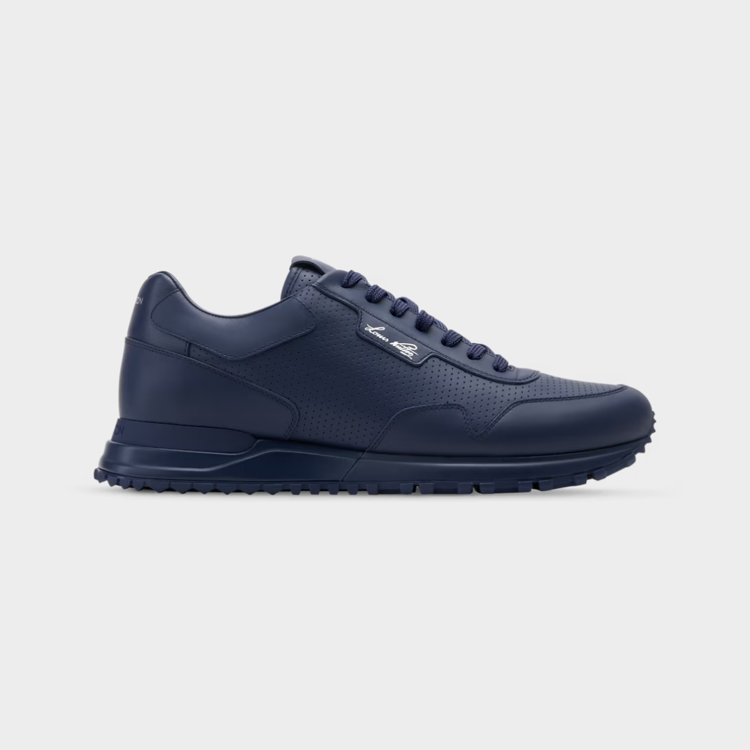 LV Run Away Sneaker Perforated Calf Leather Marine