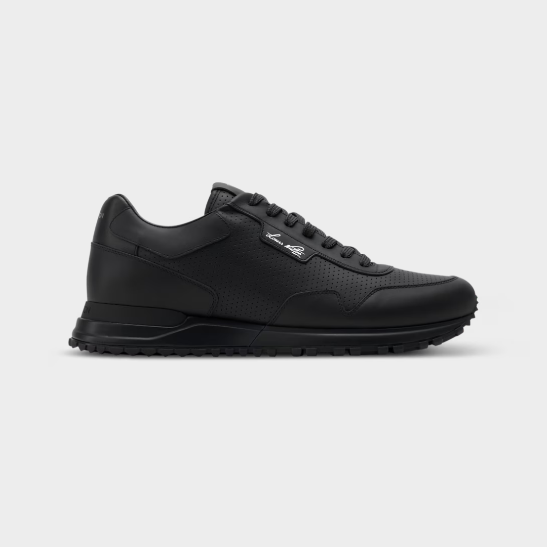 LV Run Away Sneaker Perforated Calf Leather Black
