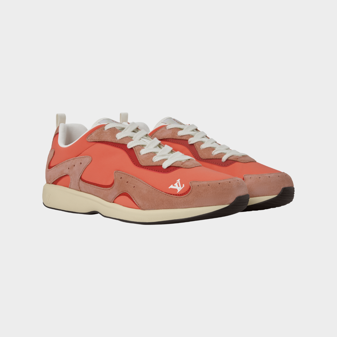 LV Drop 300 Sneaker Nylon/Suede Calf Leather Orange