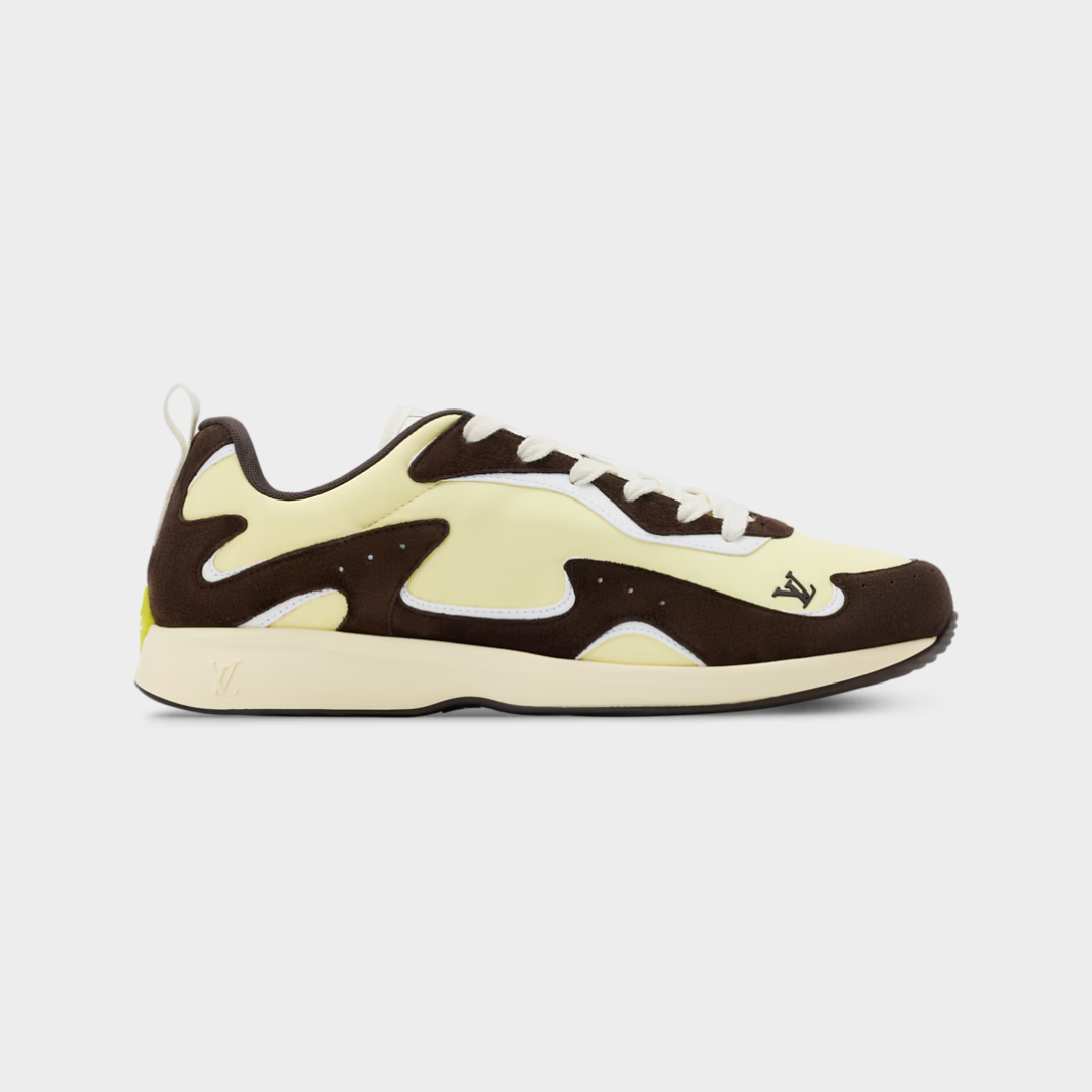 LV Drop 300 Sneaker Nylon/Suede Calf Leather Light Yellow