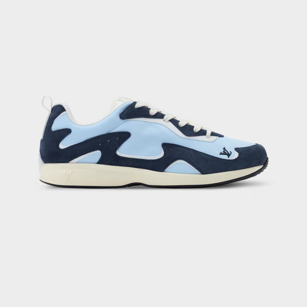 LV Drop 300 Sneaker Nylon/Suede Calf Leather Blue