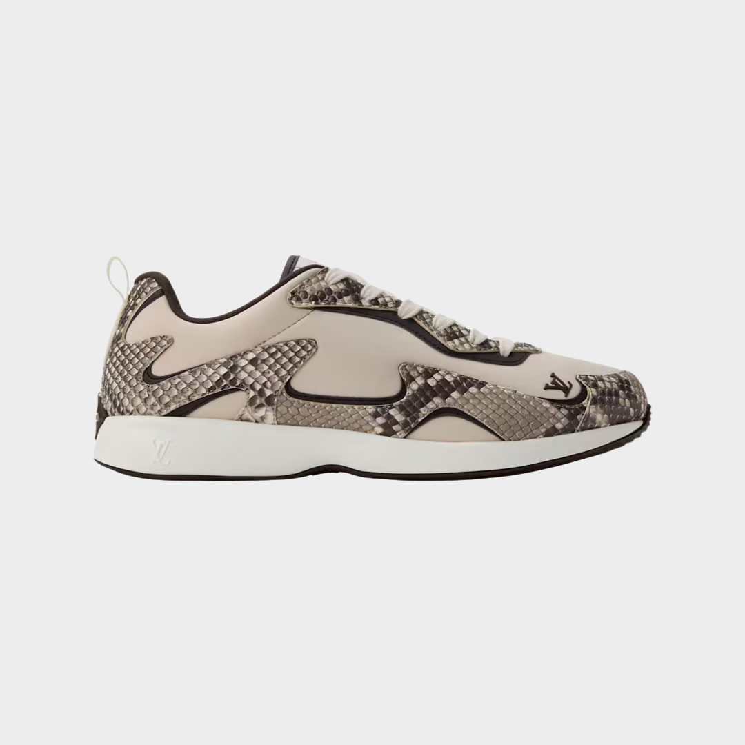 LV Drop 300 Sneaker Python Skin/Nylon Beige