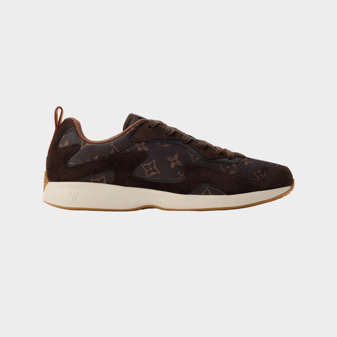 LV Drop 300 Sneaker Silk Tech Brown