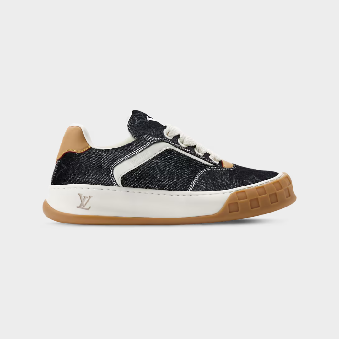 LV Tilted Sneaker Monogram Denim Black