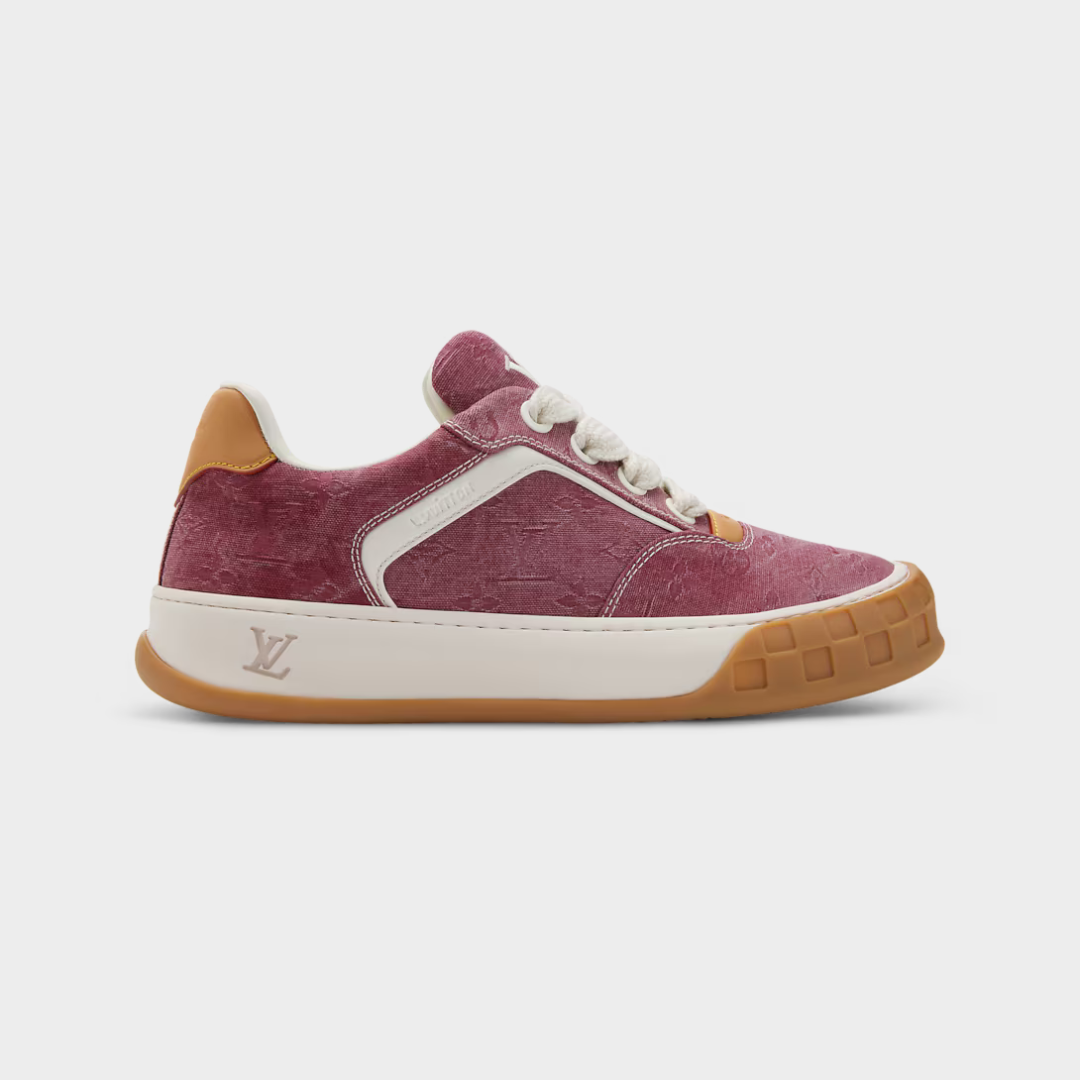 LV Tilted Sneaker Canvas Red