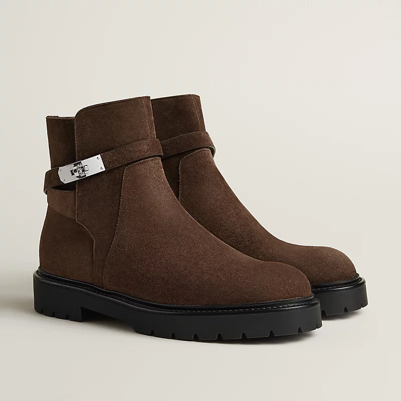 Hermes Jeff Ankle Boot Écorce