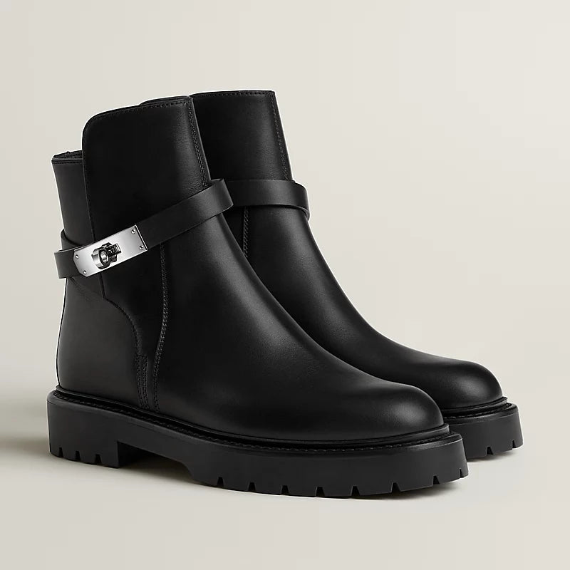 Hermes Jeff Ankle Boot Noir