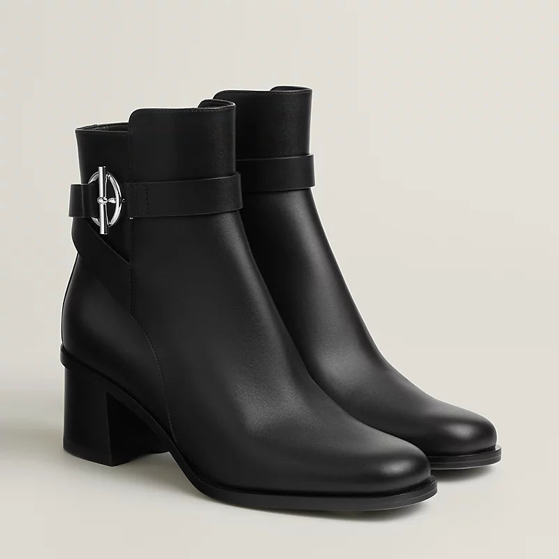 Hermes Jill 60 Ankle Boot Noir