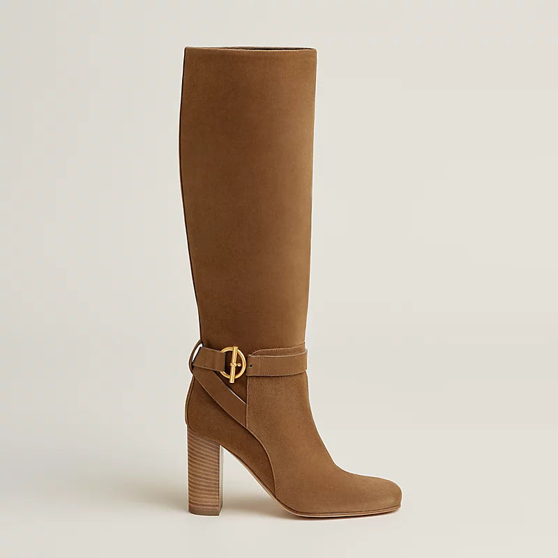 Hermes Joanna 90 Boot Brun Fumé