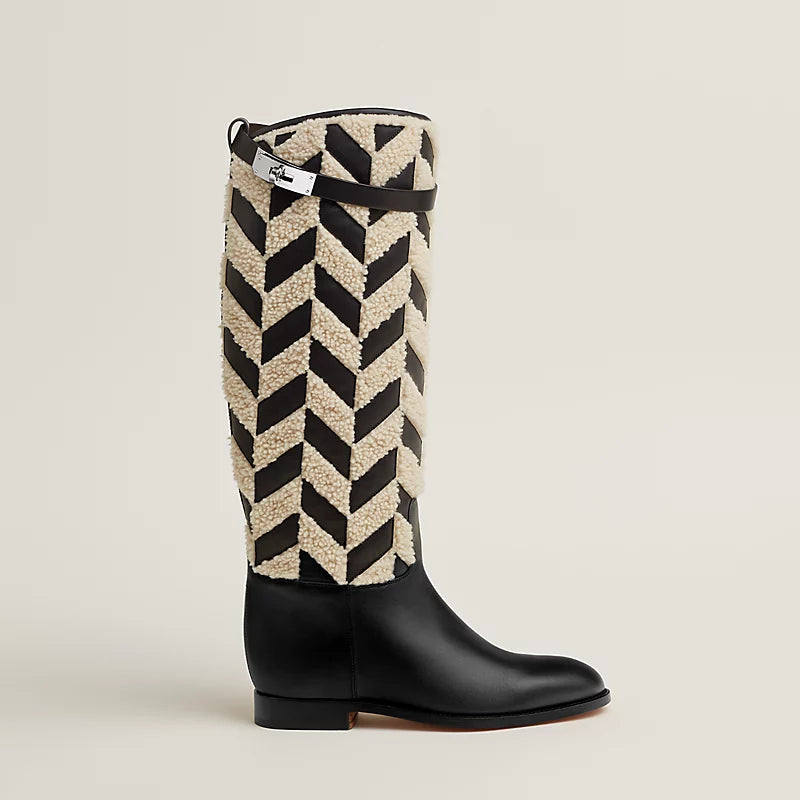 Hermes Jumping Boot Noir / Écru