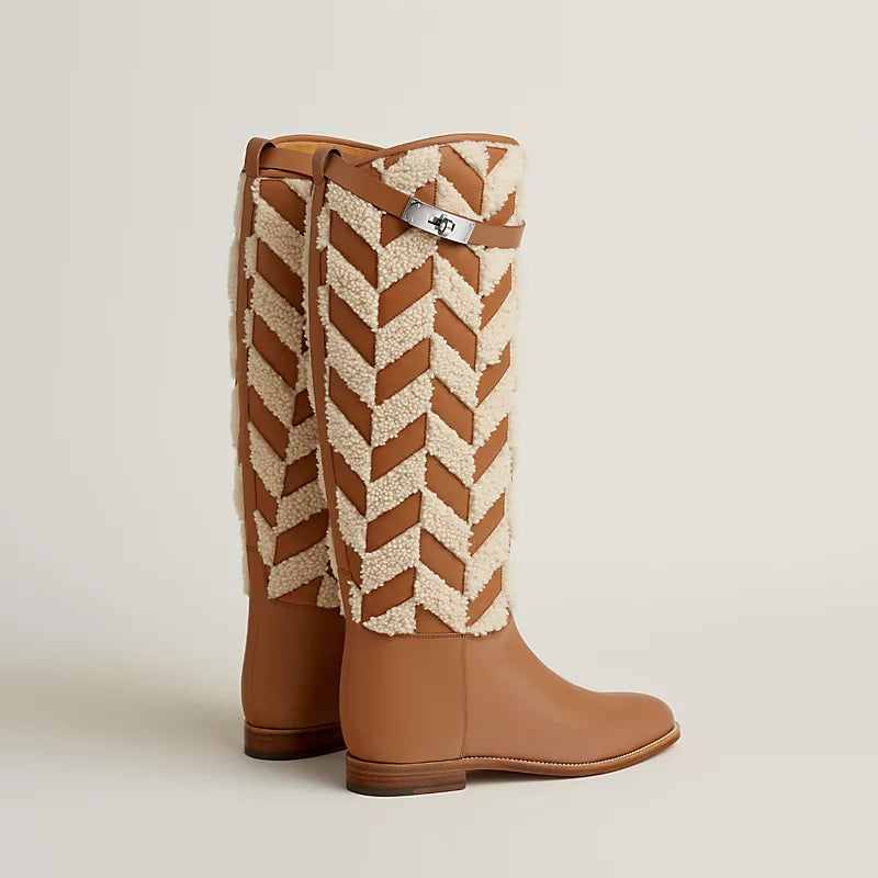 Hermes Jumping Boot Naturel / Écru