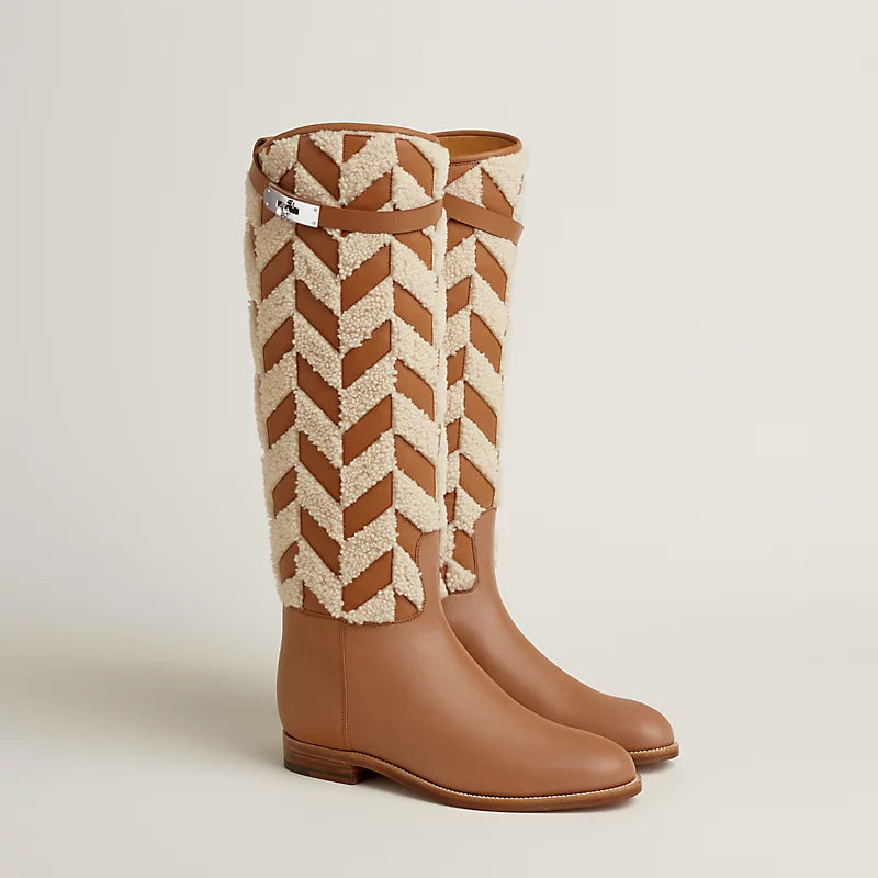 Hermes Jumping Boot Naturel / Écru