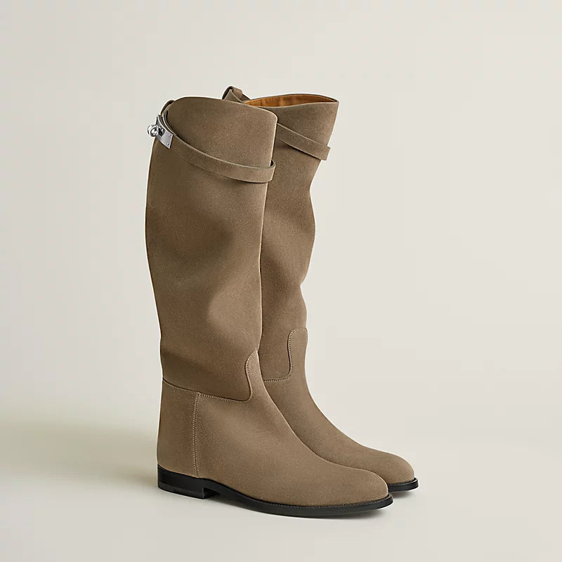 Hermes Jumping Supple Boot Étoupe