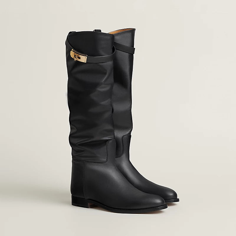 Hermes Jumping Supple Boot Noir