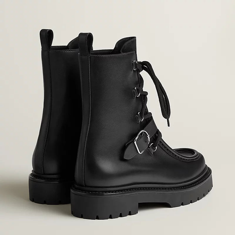 Hermes Land Ankle Boot Noir