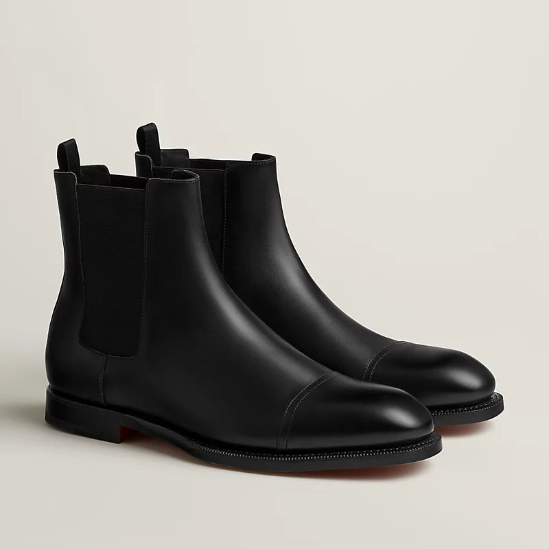 Hermes Lenon Ankle Boot Noir