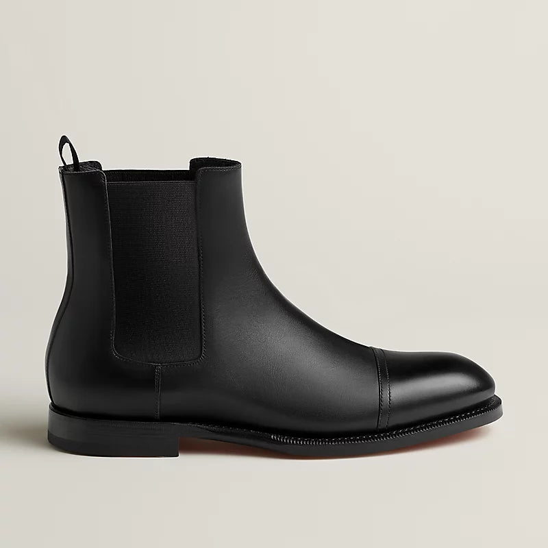 Hermes Lenon Ankle Boot Noir