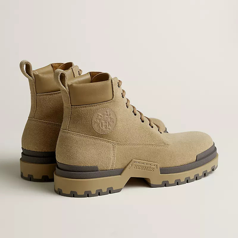 Hermes Limite Ankle Boot Beige Albâtre