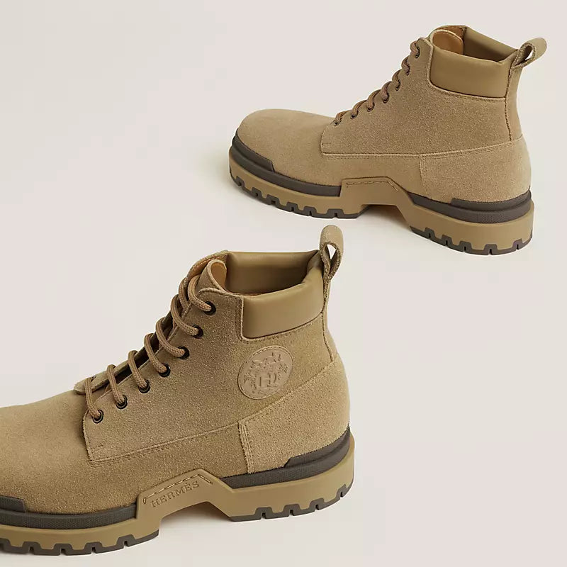 Hermes Limite Ankle Boot Beige Albâtre