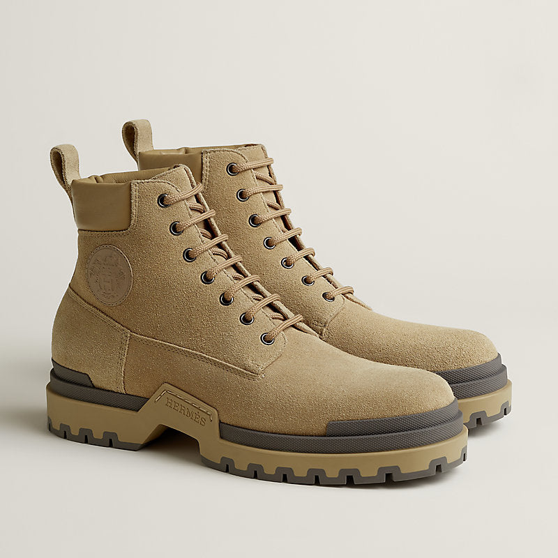 Hermes Limite Ankle Boot Beige Albâtre
