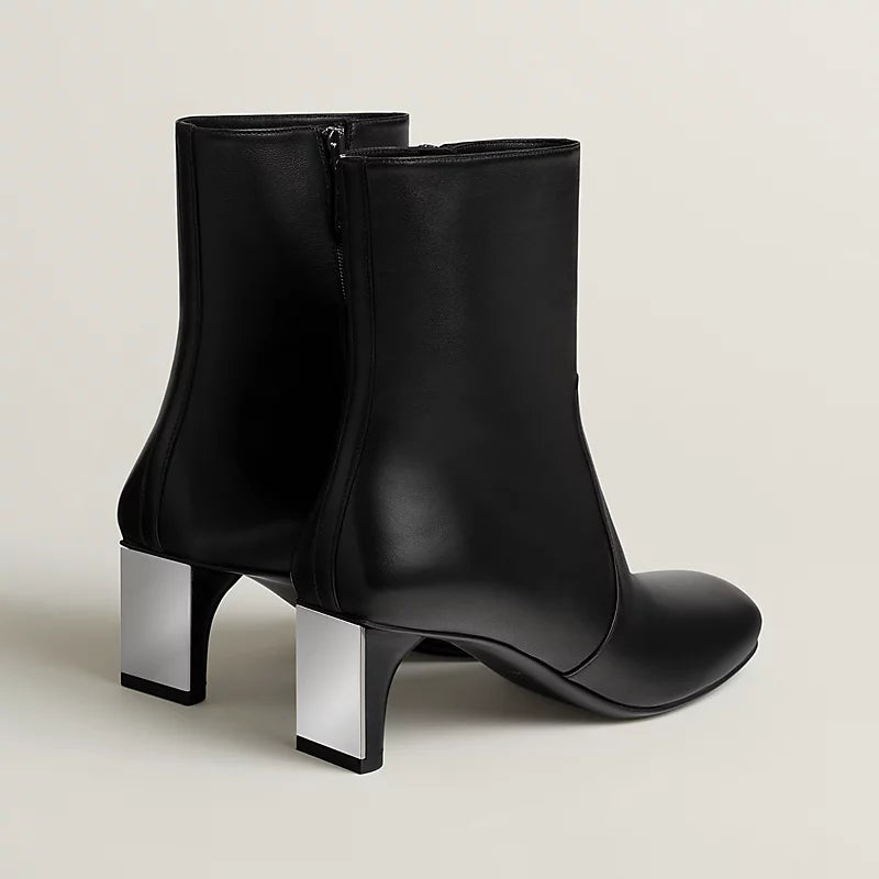 Hermes Lisa 55 Ankle Boot Noir