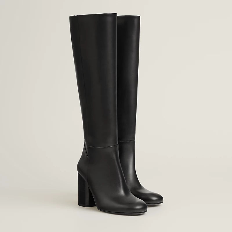 Hermes Lisiere 90 Boot Noir