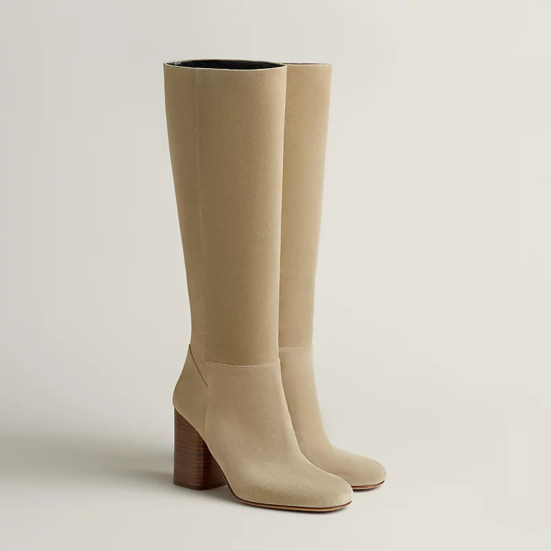 Hermes Lisiere 90 Boot Beige Lin
