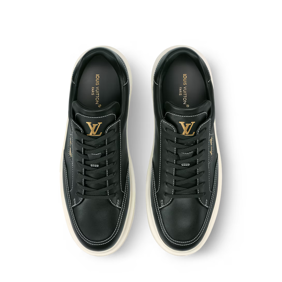LV Beverly Hills Sneaker Plain Calf Leather Green