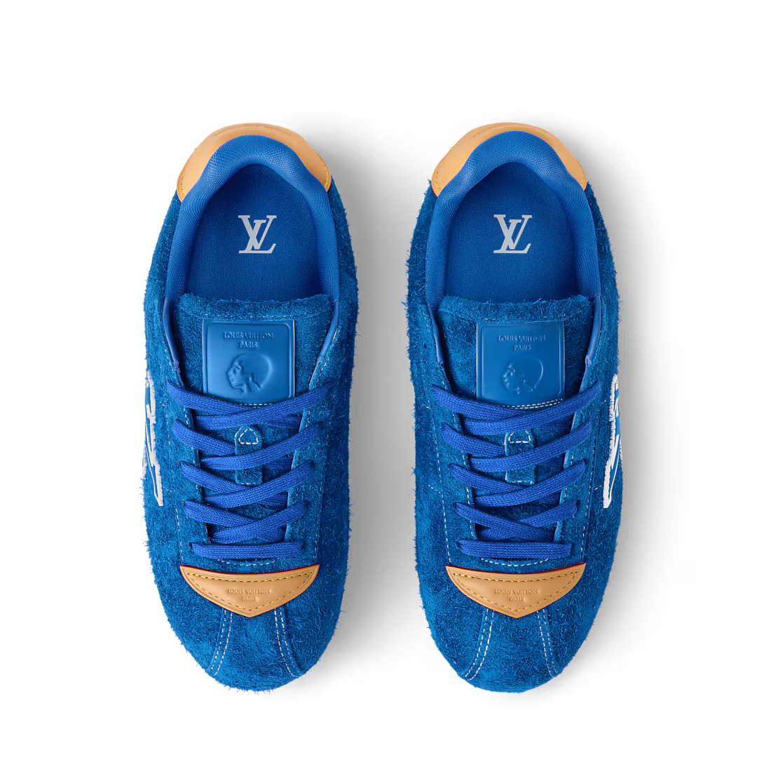 LV BUTTERSOFT Sneaker Hairy Suede Calf Leather Blue