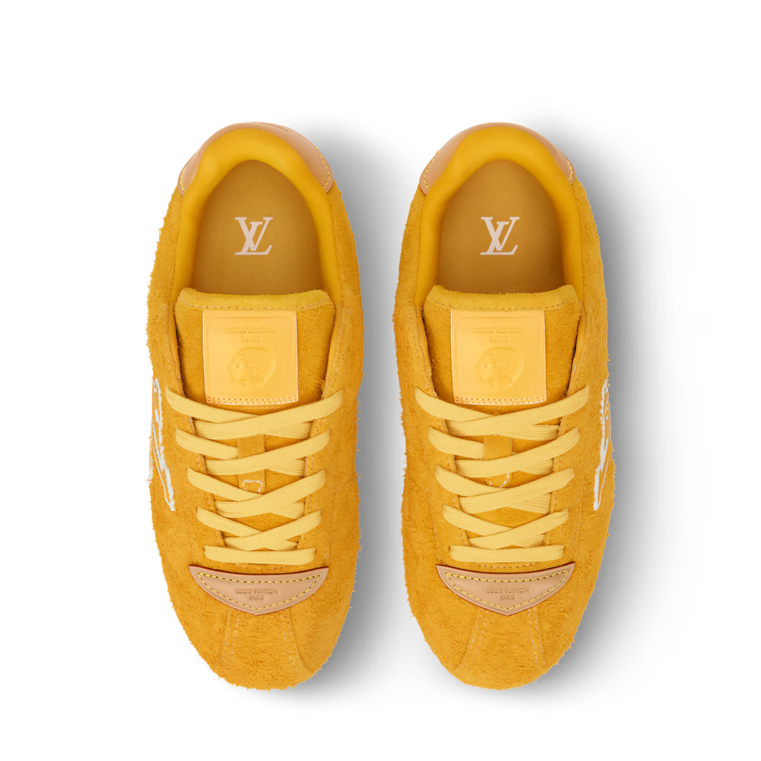 LV BUTTERSOFT Sneaker Hairy Suede Calf Leather Yellow