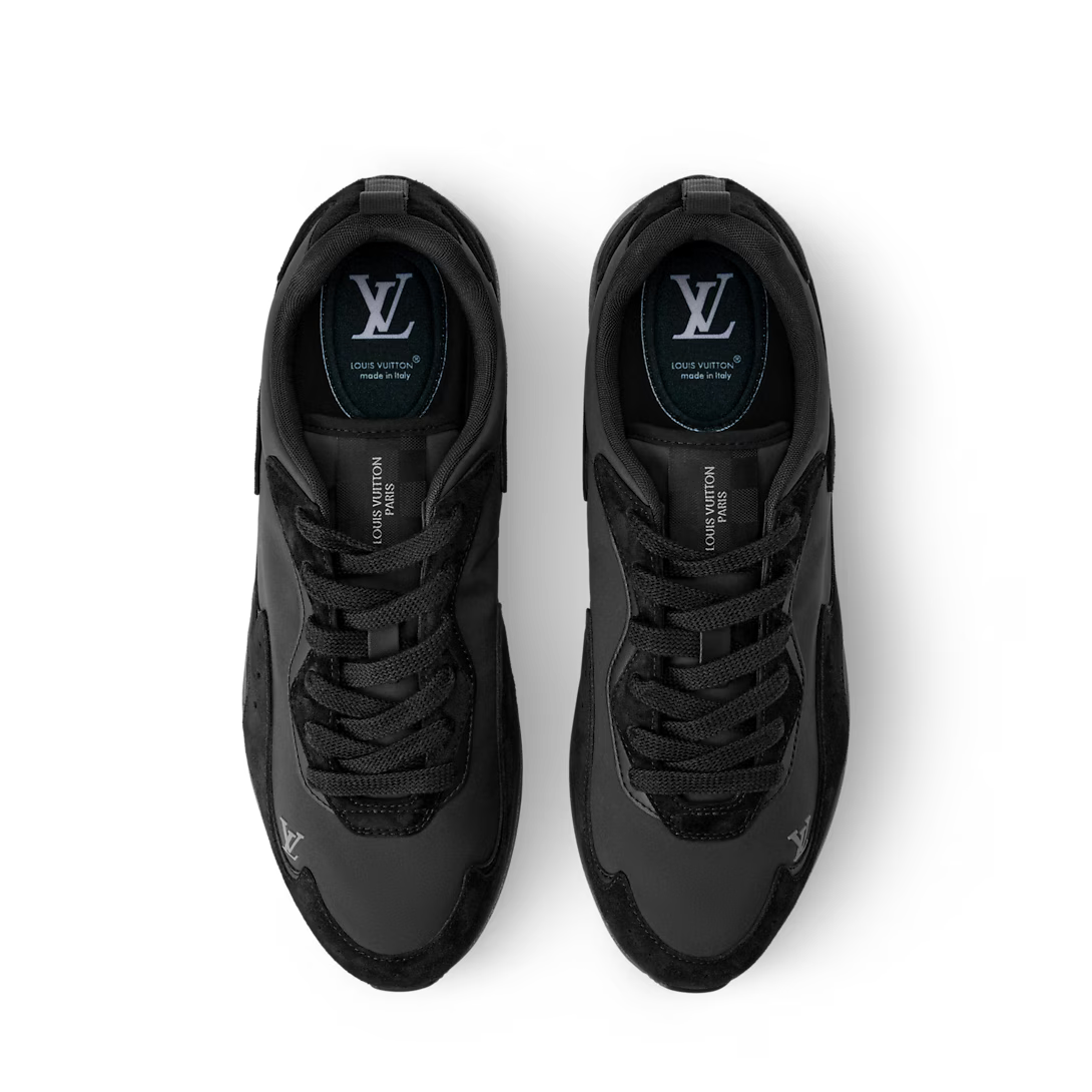 LV Drop 300 Sneaker Nylon/Suede Calf Leather Black