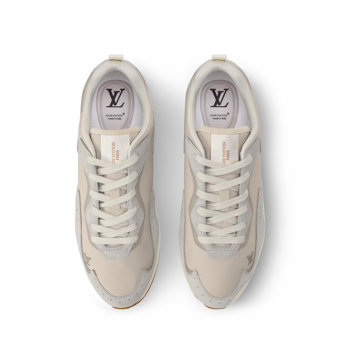 LV Drop 300 Sneaker Nylon/Suede Calf Leather Beige