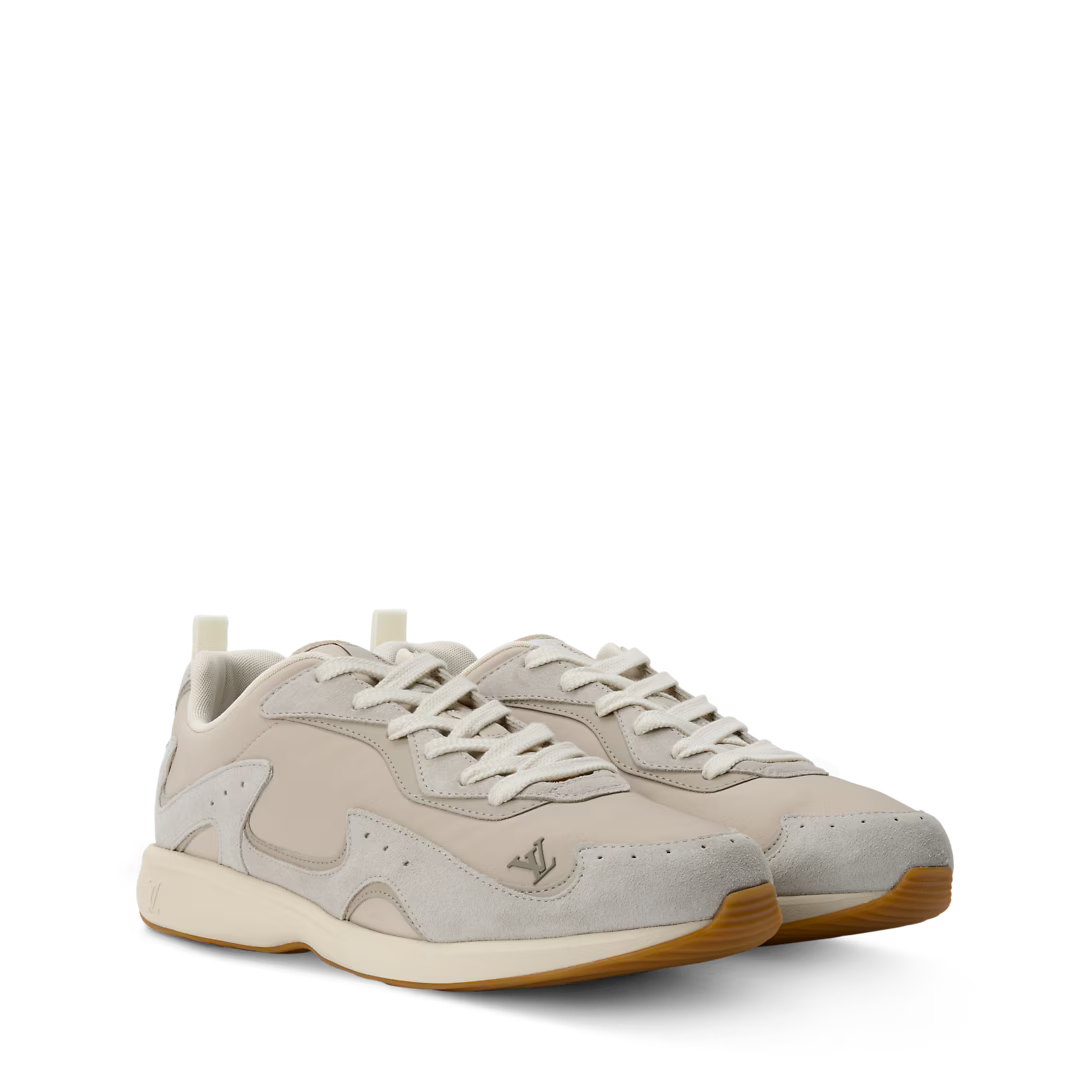 LV Drop 300 Sneaker Nylon/Suede Calf Leather Beige