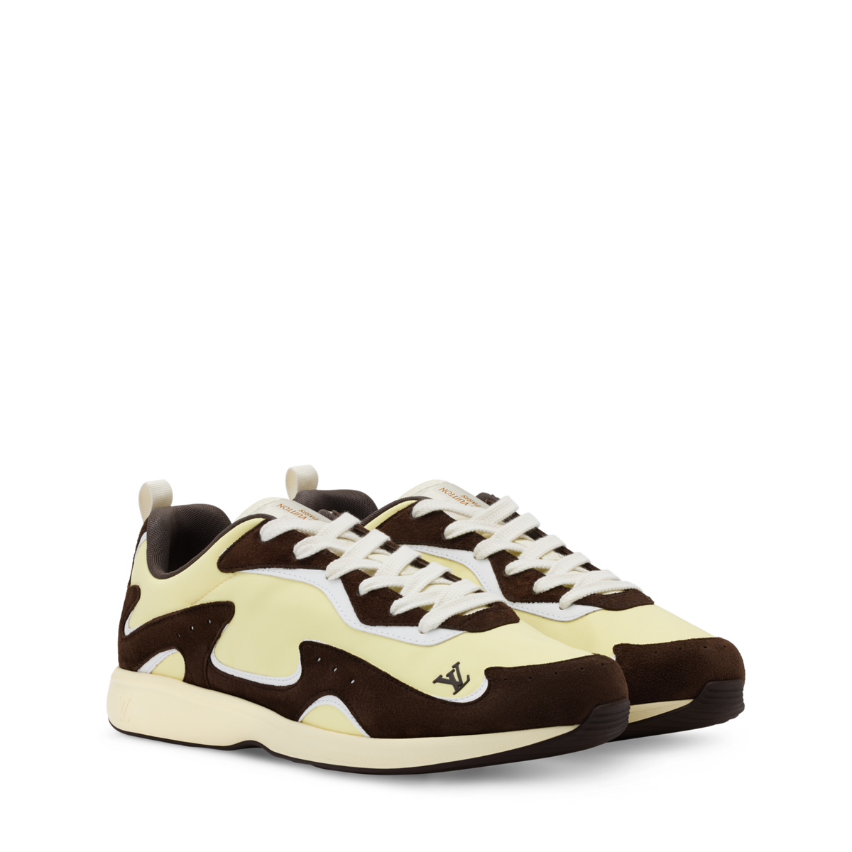 LV Drop 300 Sneaker Nylon/Suede Calf Leather Light Yellow