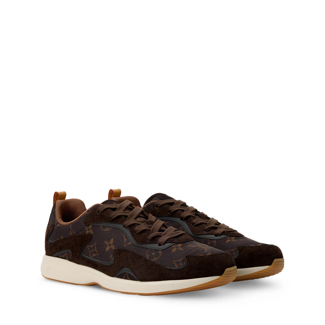 LV Drop 300 Sneaker Silk Tech Brown
