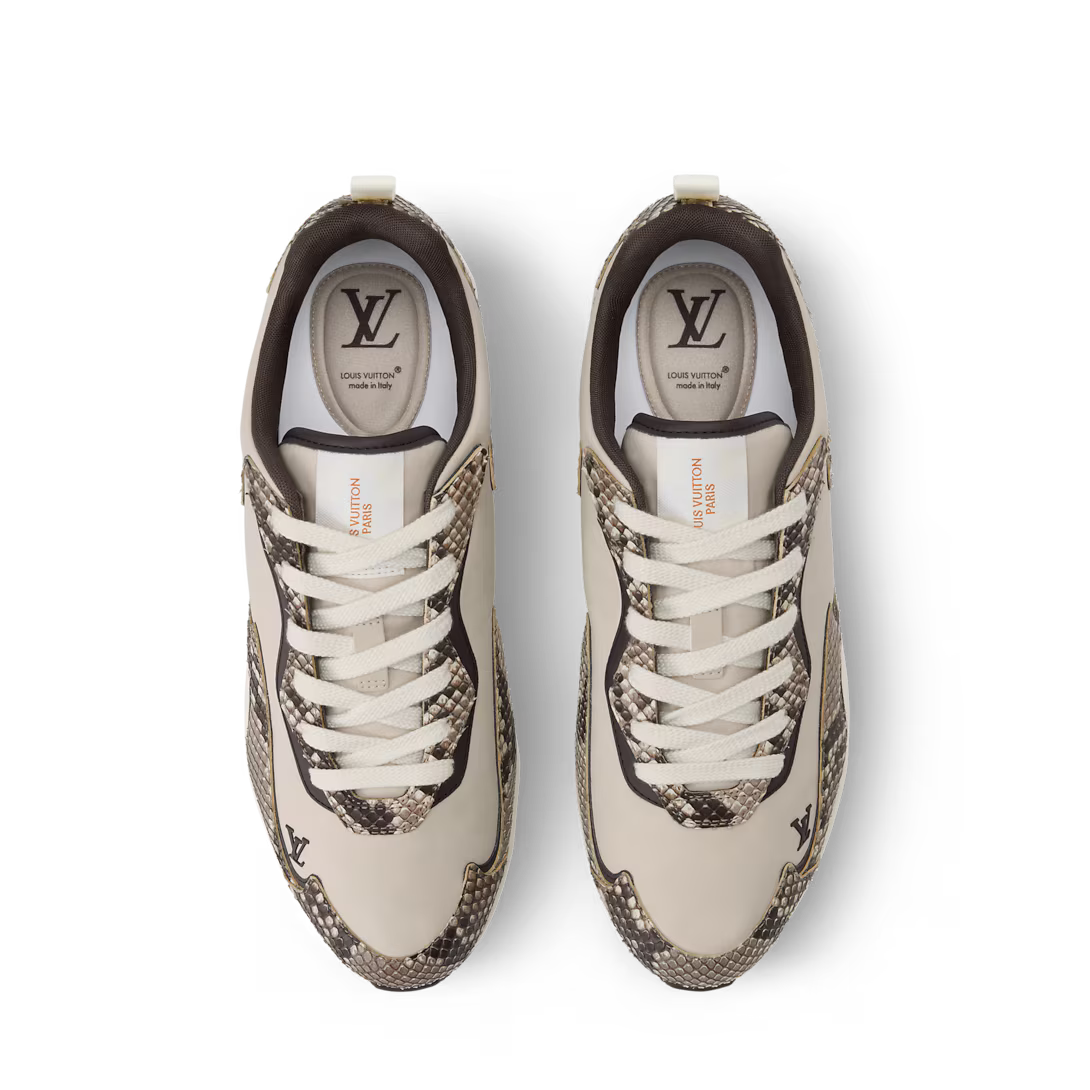 LV Drop 300 Sneaker Python Skin/Nylon Beige
