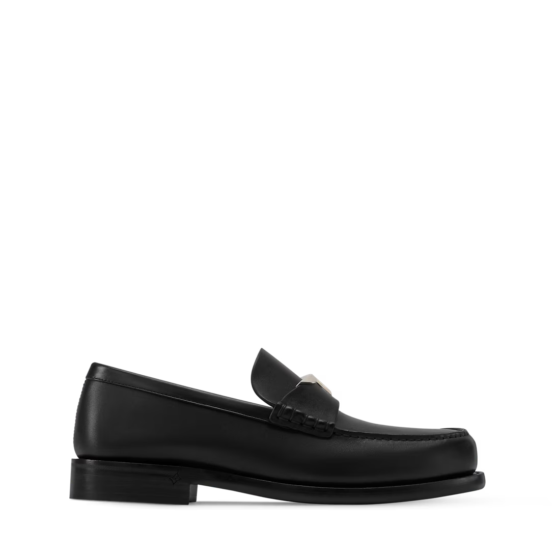 LV Oxford Loafer Plain Calf Leather Black