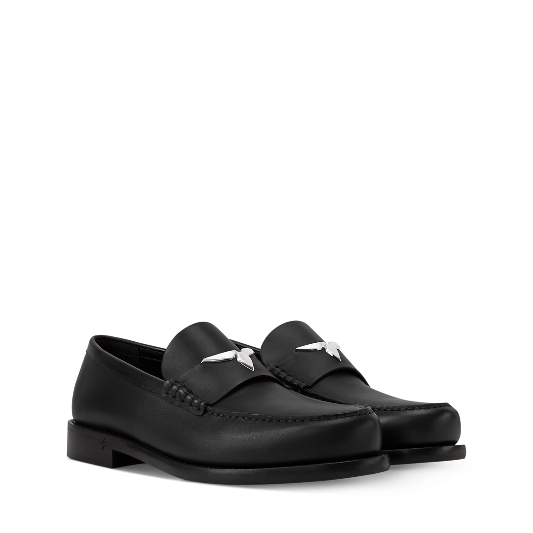LV Oxford Loafer Plain Calf Leather Black