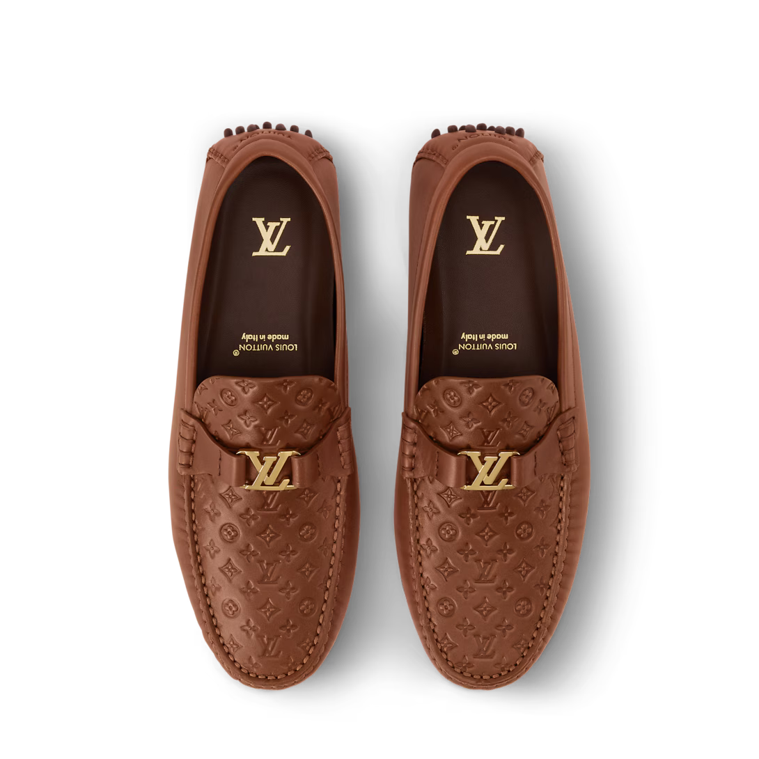 LV Silverstone Loafer Monogram-Debossed Calf Leather Chestnut Brown