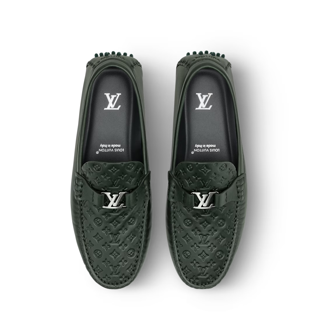 LV Silverstone Loafer Monogram-Debossed Calf Leather Green